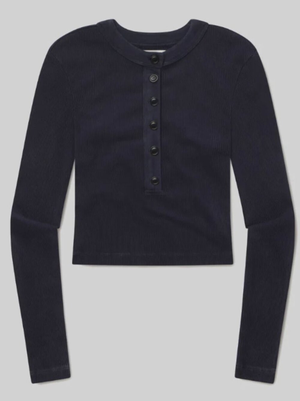 Citizens of Humanity - Varra Henley In Mineral Navy long sleeve, Size S